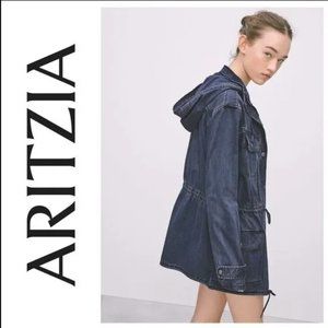 Aritzia Talula Trooper Cargo Jacket Indigo Blue